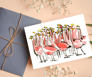 Flamenco dance Postcard  /  Postal de Flamencos danzando